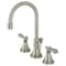 Kingston Brass KS2988BAL Heirloom Widespread Bathroom Faucet W/ Brass Pop-Up, Nickel KS2988BAL - alternate 1